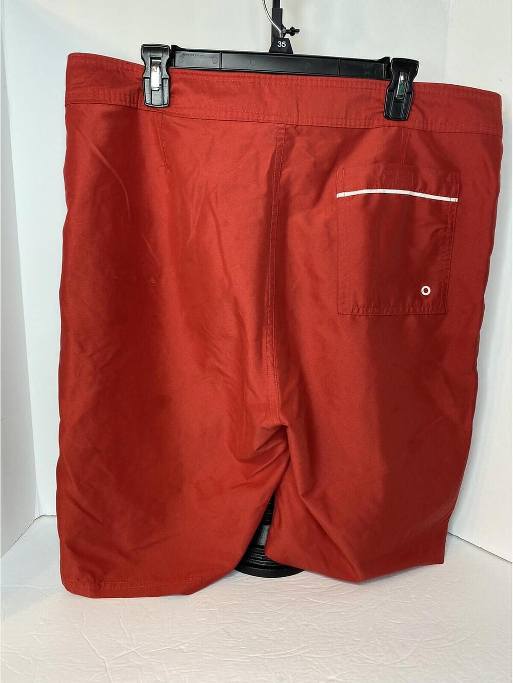 Old Navy / Red Board Shorts Swim Trunks Back Pocket Unlined UPF 40 / Size 36 - Picture 12 of 16